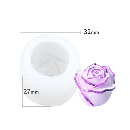 3D Silicone Rose Shape Ice Cube Maker 6