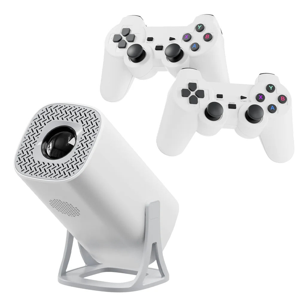 4K Smart Projector with 2 Gamepads – Android 11, WiFi 6, Bluetooth, Portable Home Theater & Gaming (30,000+ Games) 6