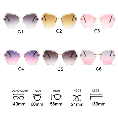 Fashion Crystal Sunglasses 5