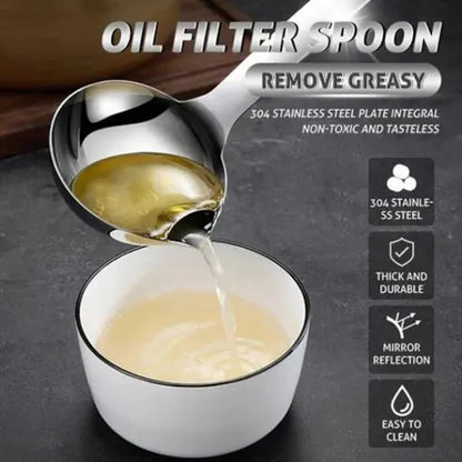 Stainless Steel Grease Fat Separator Spoon 6