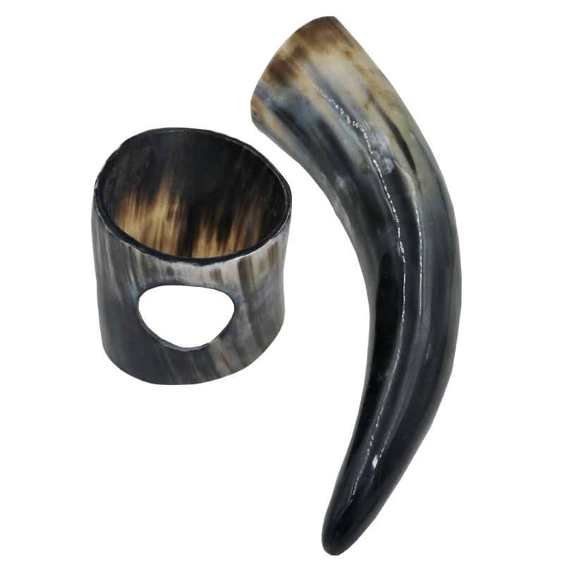 Viking Drinking Horn Mug with Stand 6