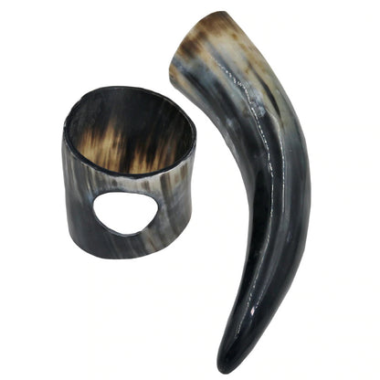 Viking Drinking Horn Mug with Stand 6