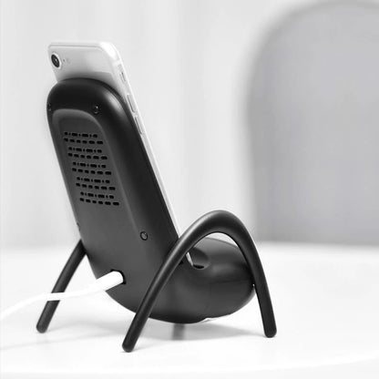 Portable Mini Chair Wireless Charger With Speaker 6