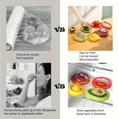 Reusable Silicone Food Saver Containers-SET of 4 6