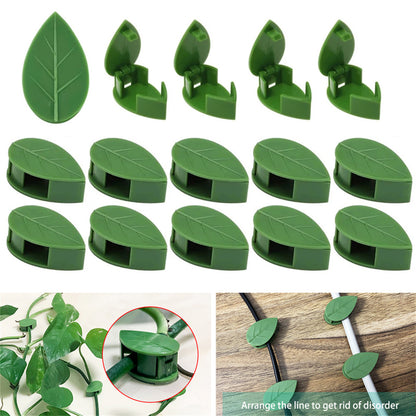 LEAF-SHAPED PLANT  FIXING CLIP 50pcs 6