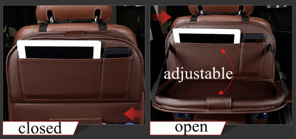 High Quality PU Leather Car Seat Back Organizer 6