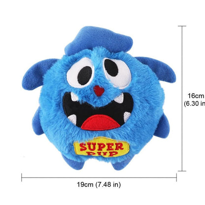 Interactive Monster Plush Giggle Ball Dog Toy 6