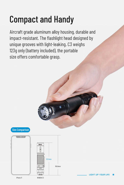 Powerful LED 1200 Lumens Flashlight 6