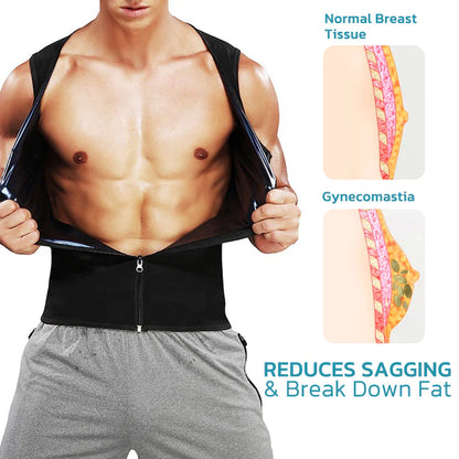 Gynecomastia Compress Zipper Vest 6