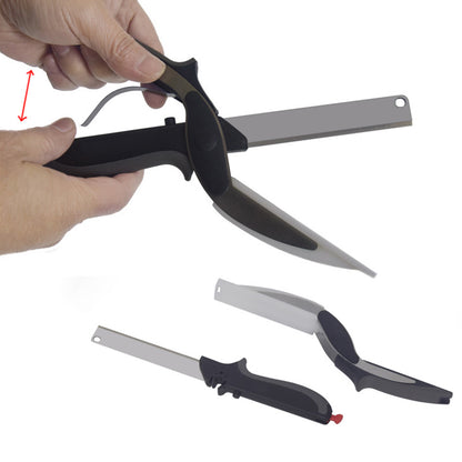 Clever Cutter 2 In 1 Cutting Board And Knife Scissors 6