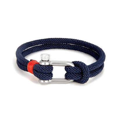 Luxurious Alchor Navy Shackle Bracelet 6
