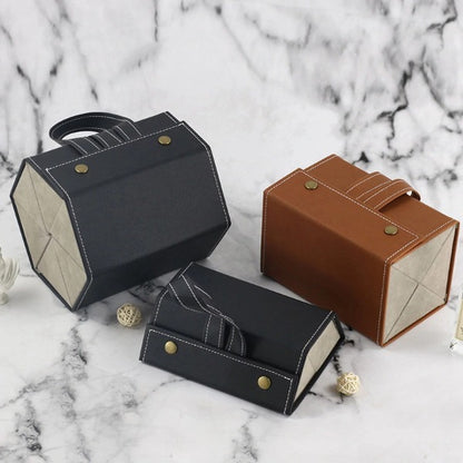 Leather Multiple Glasses Storage Case - 6 PAIRES 3