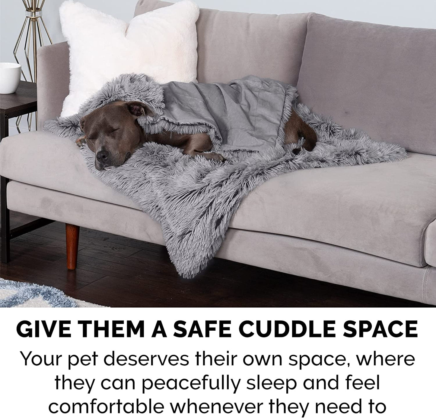 Sofa Plush Calming Dog Blanket 6