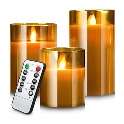 LED Acrylic Flameless Candles – LED Candles with Remote & Timer 6