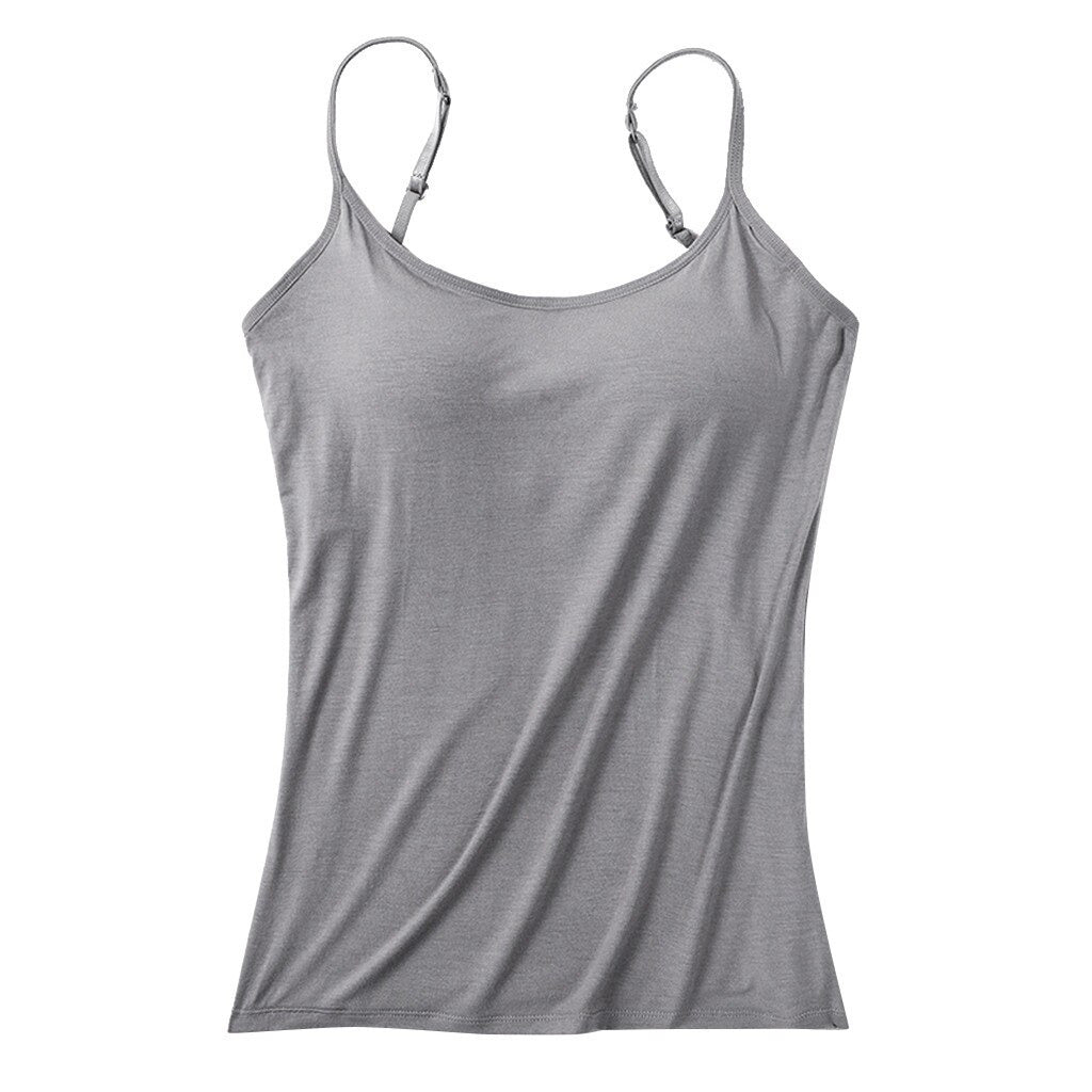 Tank Top Camisole With Built-in Bra 6