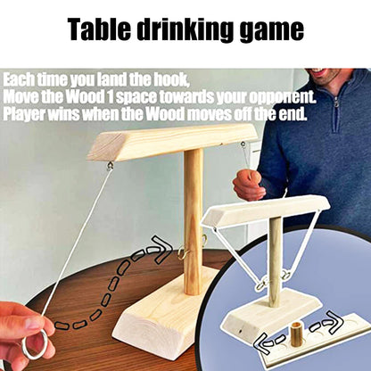 Wooden Ring Hook Tossing Games 5