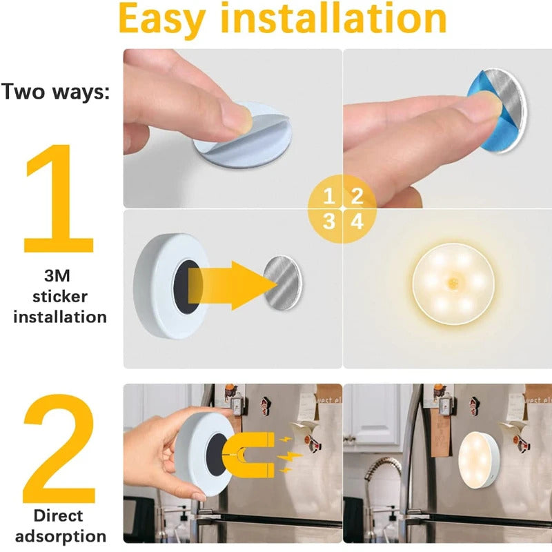 LED Wireless Motion Sensor Night Light 6