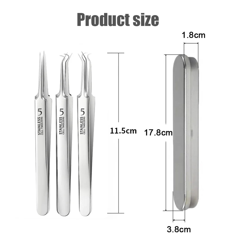 Ultra-Fine Professional Facial Blackhead Remover Tweezers 6
