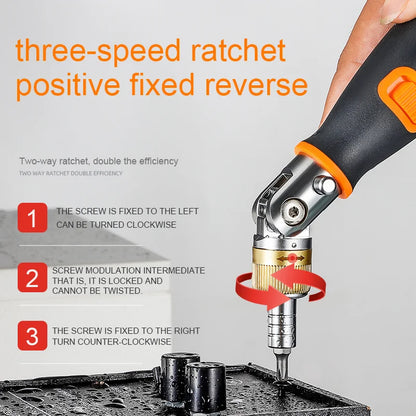 Universal Two Way joint Ratchet screwdriver 6