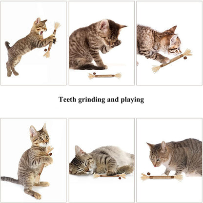 Natural Silvervine Stick Cat Chew Toy-2pcs 6