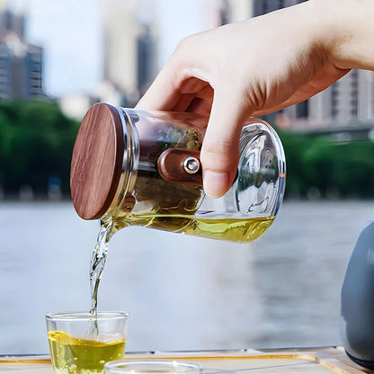 Magnetic Tea Separation Teapot – One-Click Glass Travel Teapot with Inner Filter & Water Separation Design 6