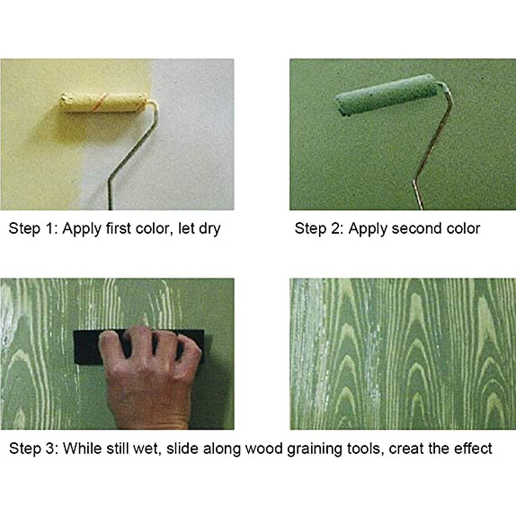 DIY Natural Woodgrain Paint Roller 6