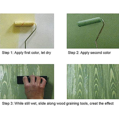 DIY Natural Woodgrain Paint Roller 6