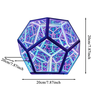 Infinite Dodecahedron Color Art Light 6