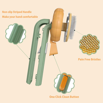 Pumpkin Design Cat Groomer Brush 6