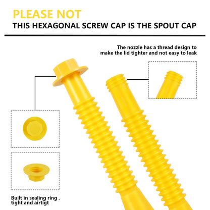 Replacement Gas Can Spout -Set with 8MM Drill 6