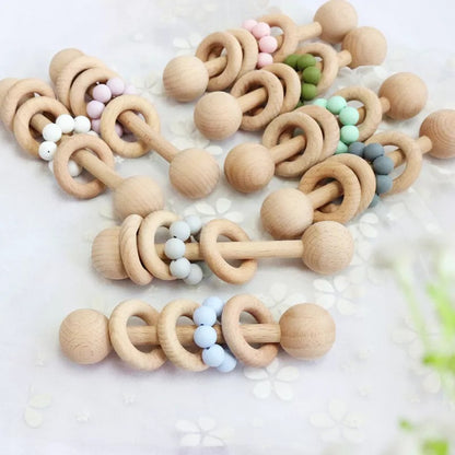 Personalised Wooden Rattle 6