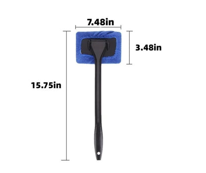 Ergonomic Handled Microfiber Car Window Cleaner 6