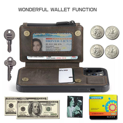 Luxury Genuine Leather Phone Wallet Case 6