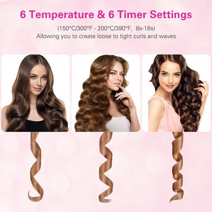 Portable USB Cordless Automatic Hair Curler 6