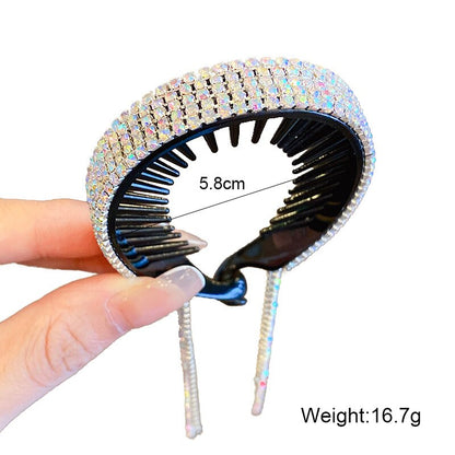 DiamondGlow Rhinestone Bun Maker-2PCS 6
