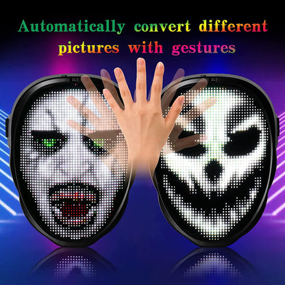 DIY Patterns LED Glowing Mask 6