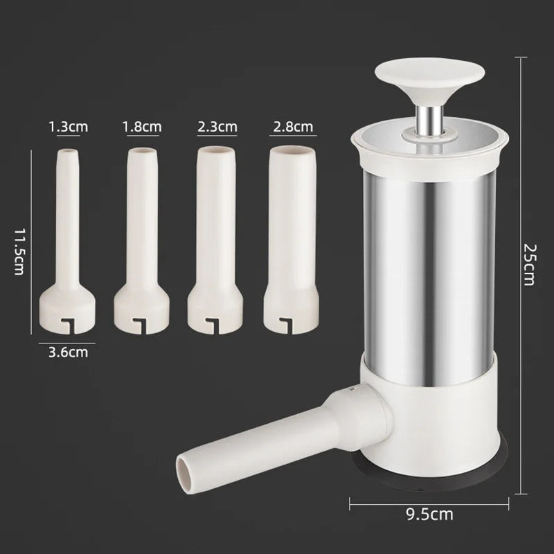 Fast Manual Homemade Sausage Filler with 4 Nozzles 6