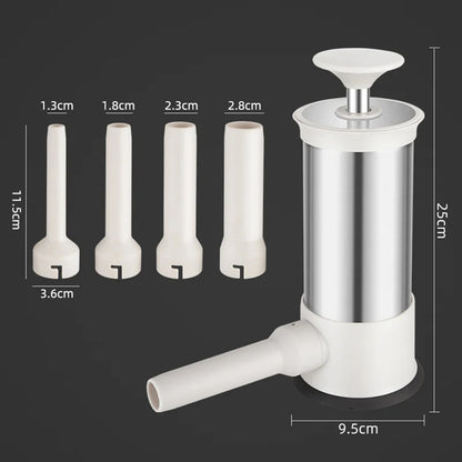 Fast Manual Homemade Sausage Filler with 4 Nozzles 6