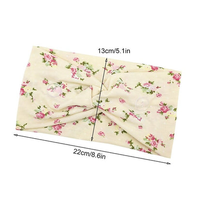 Fashion comfortable Button Headbands 2pcs 6