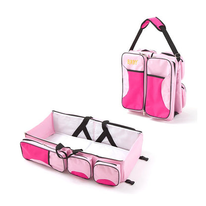 3 in 1 Multi Purpose Diaper Bag Cum Baby Bassinet 6