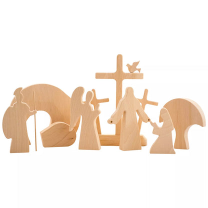 Easter Scene Wooden Decoration 6