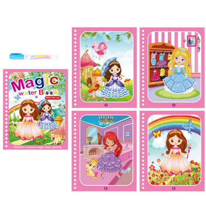 Reusable Magic Water Painting Book- Set of 4 6