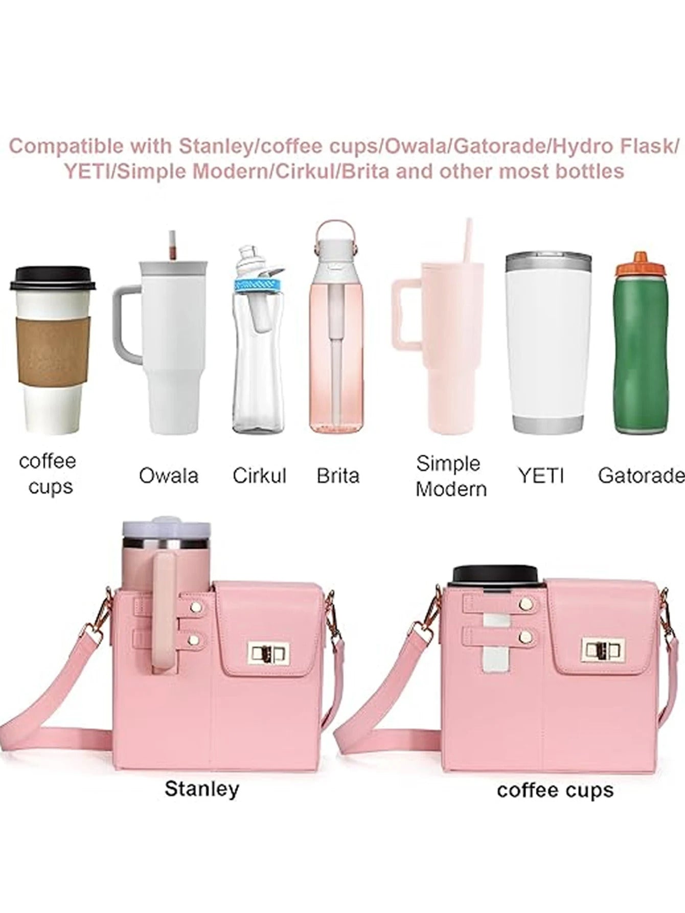 Women's Crossbody Bag with Water Bottle Holder – Stylish & Functional for Sports, Travel, and Daily Use 6
