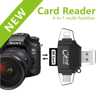 Multi-Port 4 in1 Universal SD TF Card Reader 6