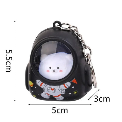 Cute Cat Mini Keychain Flashlight – LED Pocket Torch, Battery Powered, Ultra-Compact 6