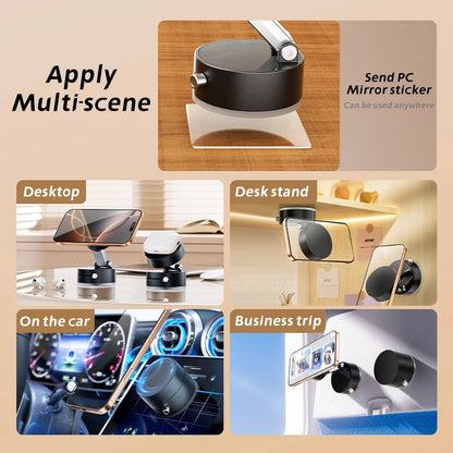 Mini Foldable Portable Vacuum Magnetic Car Phone Holder 6