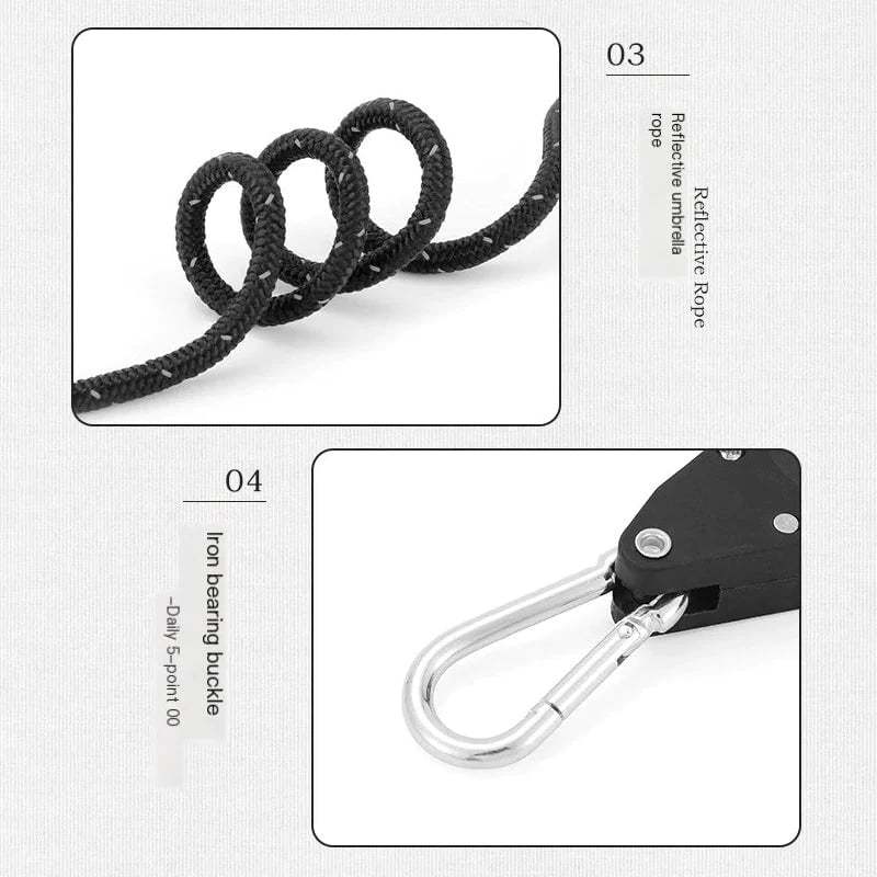Adjustable Camping Rope Pulley 6