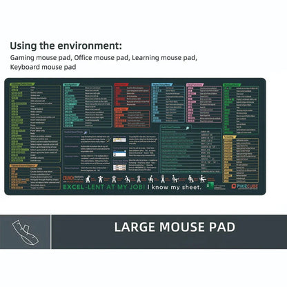Excel Shortcut Keys Mouse Pad 6