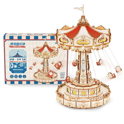 Swing Ride DIY Music Box 3D Wooden Puzzle 6