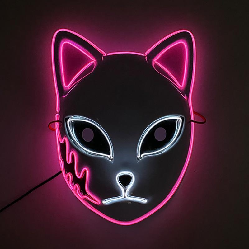 Demon Slayer Kimetsu No Yaiba LED Fox Mask 6